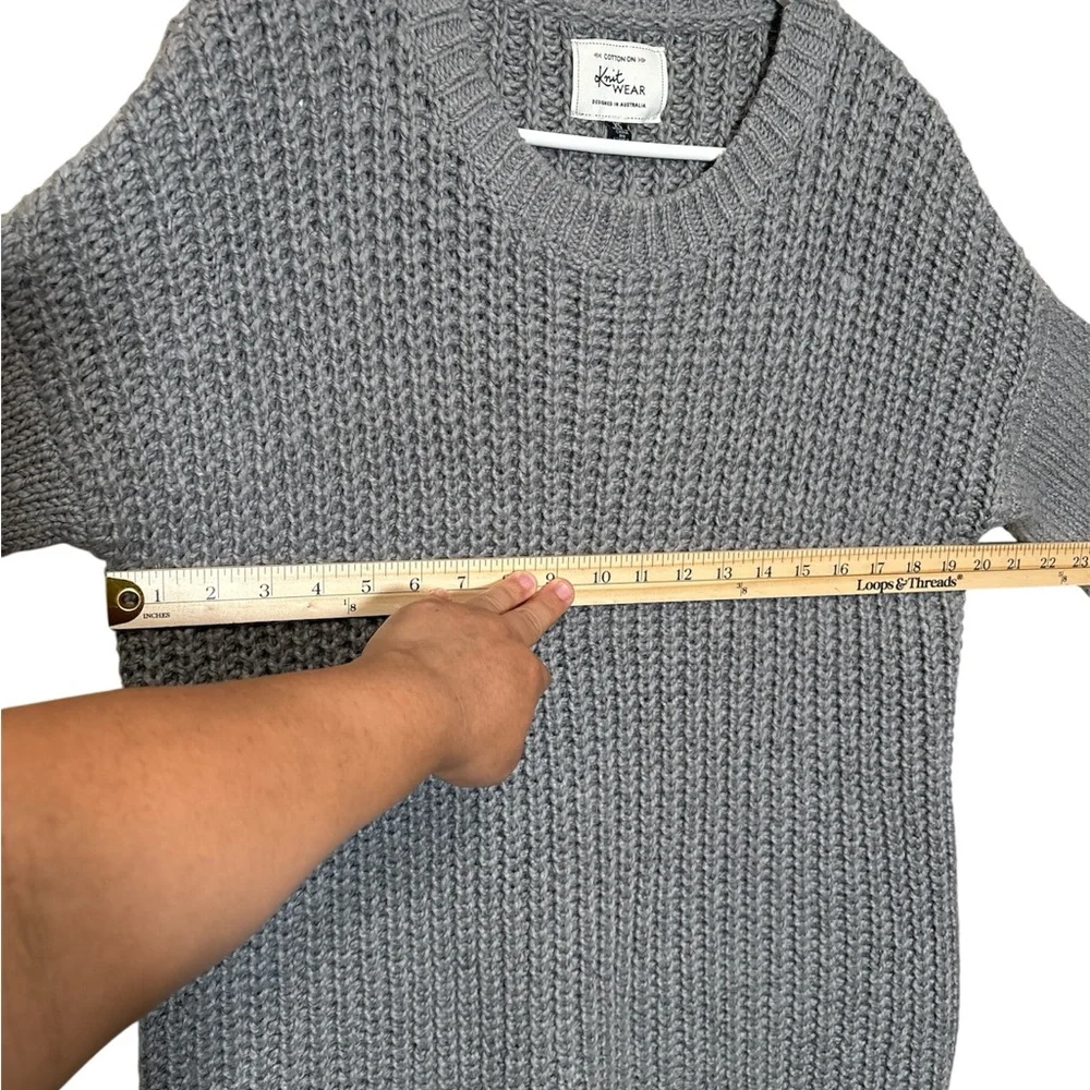 Cotton On Knit Wear Women's Crew Neck Sweater,Size XS Oversized